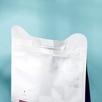 Pochette personnalisée pour aliments pour animaux de compagnie, surface mate, fermeture éclair refermable, pour le stockage et l'emballage d'aliments secs pour chats et chiens