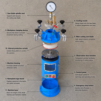 Analyseur numérique de teneur en air du béton, équipement de laboratoire pour mesurer la teneur en air des échantillons de béton frais