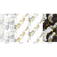 Panneau mural en stratifié composite SPC imitation marbre multi-styles / Feuille de marbre UV en PVC plastique