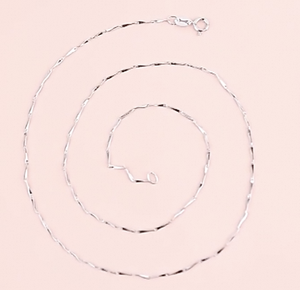 S925 argent Sterling femme clavicule chaîne lingot Melon graines vague d'eau <span class=keywords><strong>gypsophile</strong></span> serpent os croix diamant collier boîte cadeaux - Product Image 4