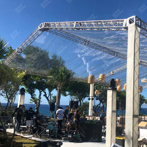 Tente de scène en alliage à grande <span class=keywords><strong>spire</strong></span> simple pour événements en plein air, conception de toit en treillis, fabricant de treillis en aluminium, arche métallique, tente commerciale en treillis - Product Image 3