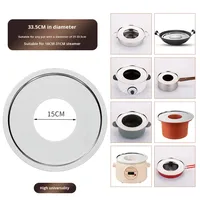 Support de cuisson universel en acier inoxydable pour cuiseur vapeur, plaque d'insertion pour wok, marmite à soupe, cocotte, compatible gaz et induction