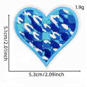 Patch thermocollant brodé style western américain, motif cowgirl, nœud, cheval et bottes, rose-bleu, pour vêtements, bagages et décoration - Product Image 6