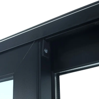 Ventanas Corredizas Modernas de Aleación de Aluminio con Rotura de Puente Térmico y Puertas Resistentes a Huracanes con Aislamiento Acústico y Térmico para el Hogar