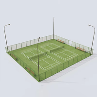 Offre Spéciale Padel Court de tennis Panoramique Sport Paddle Court de tennis à vendre