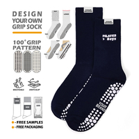 Chaussettes de yoga personnalisées antidérapantes pour femmes, chaussettes de fitness et de Pilates pour toutes les saisons, chaussettes respirantes à adhérence pour le Pilates