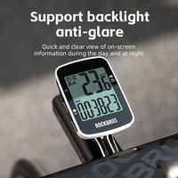 ROCKBROS Compteur de vitesse GPS intelligent sans fil étanche pour vélo de route VTT Compteur de vitesse avec écran tactile et table de codes