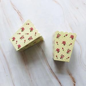 Boîte à popcorn jetable en papier pliable en gros, tube en papier pour poulet frit, plateau en papier carré pour cinéma - Product Image 5