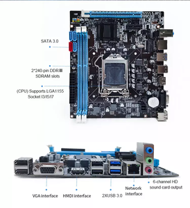 เมนบอร์ดสำหรับเล่นเกม B75 B85 B250เมนบอร์ดคอมพิวเตอร์โปรเซสเซอร์ <span class=keywords><strong>B550</strong></span> DDR4 H61Micro-ATX - Product Image 4