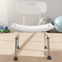 Chaise de douche pliable WCHT pour enfants handicapés - Siège de salle de bain avec dimensions de 670x510x420 mm
