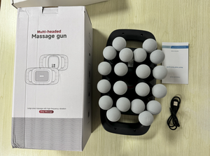 ปืนนวดฟาสเชียแบบ 20 หัว กำลังสูง เครื่องนวดหลายหัวสำหรับร่างกาย ปืนนวดฟาสเชียแบบ 20 หัว ของขวัญขายส่งข้ามพรมแดน - Product Image 5