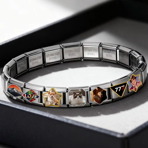Pulsera <span class=keywords><strong>de</strong></span> <span class=keywords><strong>Acero</strong></span> <span class=keywords><strong>Inoxidable</strong></span> <span class=keywords><strong>de</strong></span> 9mm con Dijes Italianos Personalizables con Fotos, Logotipos y Texto, para Fabricación DIY, <span class=keywords><strong>Venta</strong></span> <span class=keywords><strong>al</strong></span> <span class=keywords><strong>por</strong></span> <span class=keywords><strong>Mayor</strong></span> - Product Image 6