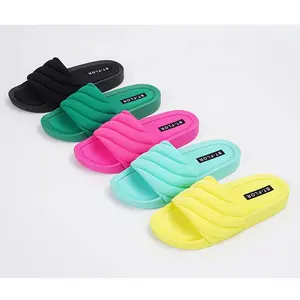 SATU New Collection Women Outdoor Slippers With Sponge Sole PVC Shoes Custom Color Ladies Sandals