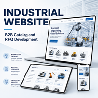 Conception de site web pour la fabrication industrielle et développement de commerce électronique B2B avec système de catalogue de produits, système RFQ et plateforme de portail commercial