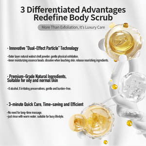 Exfoliante Corporal de Sal Natural con Esencia de Frutas y Azúcar, Fabricante, Fábrica, Marca Privada, Exfoliante de Colágeno, Limpiador Corporal - Product Image 4