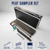 Kit d'échantillonnage de tourbe russe, tarière pour échantillonner la tourbe, équipement d'échantillonnage de sol pour sols meubles et enquêtes environnementales