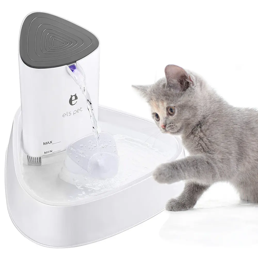 1.8L Kat Fontein Rustig Automatische Huisdier Water Dispenser Voor Katten Honden Vogels Elektrische Drinken Kom Activated Carbon Filter