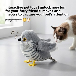 Juguete Eléctrico de Peluche para Gatos, Pájaro Simulado con Sonido para Estimular a los Gatos - Product Image 2