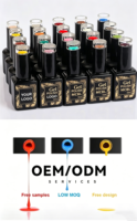 Gels à ongles artistiques personnalisés, vernis à paillettes, Esmalte De Unas De Gel UV, vernis à ongles professionnel UV-Gel, vernis permanent, échantillon gratuit