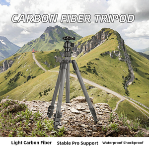 Carbon Fiber Mini Tripod Flexible Lightweight Portable Video Camera <b>Mobile</b> <b>Phone</b> Support Twist Lock Black Photoclam Korea - Product Image 2