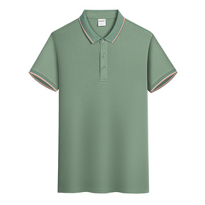 Polo Shirt Men Short Sleeve Solid Color Polyester Quick Dry Workwear Daily Wear - Product Image 2