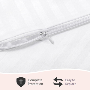 Oreillers de lit confortables en <span class=keywords><strong>microfibre</strong></span> de polyester personnalisés, taille standard, polycoton respirant - Product Image 3