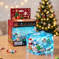 Nouveaux cubes squishy Kawaii de Noël avec ornements bonhomme de neige, jouets anti-stress doux pour Halloween, jouets fidget à remontée lente pour Noël