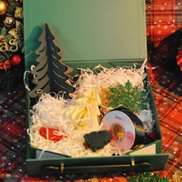 Boîte cadeau rigide en kraft brun pour Noël, avec fermeture magnétique et gaufrage, en matériaux recyclés, idéale pour les fiançailles des garçons d'honneur