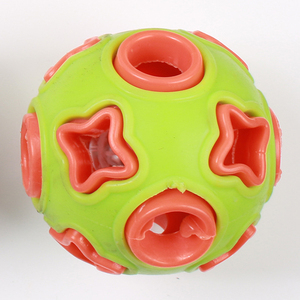Klasik noel interaktif köpek akıllı top Chew oyuncak ile LED ışık TPR doğal kauçuk bulmaca besleyici çevre dostu özel Logo - Product Image 2