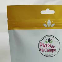 Sac refermable recyclable avec impressions brillantes sur matériau composite finition mate, qualité alimentaire, personnalisable