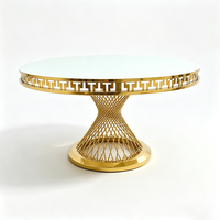 Table de salle à manger pliable moderne en verre trempé avec base en acier inoxydable, idéale pour l'extérieur, les parcs, les hôtels et les mariages – Meilleure vente
