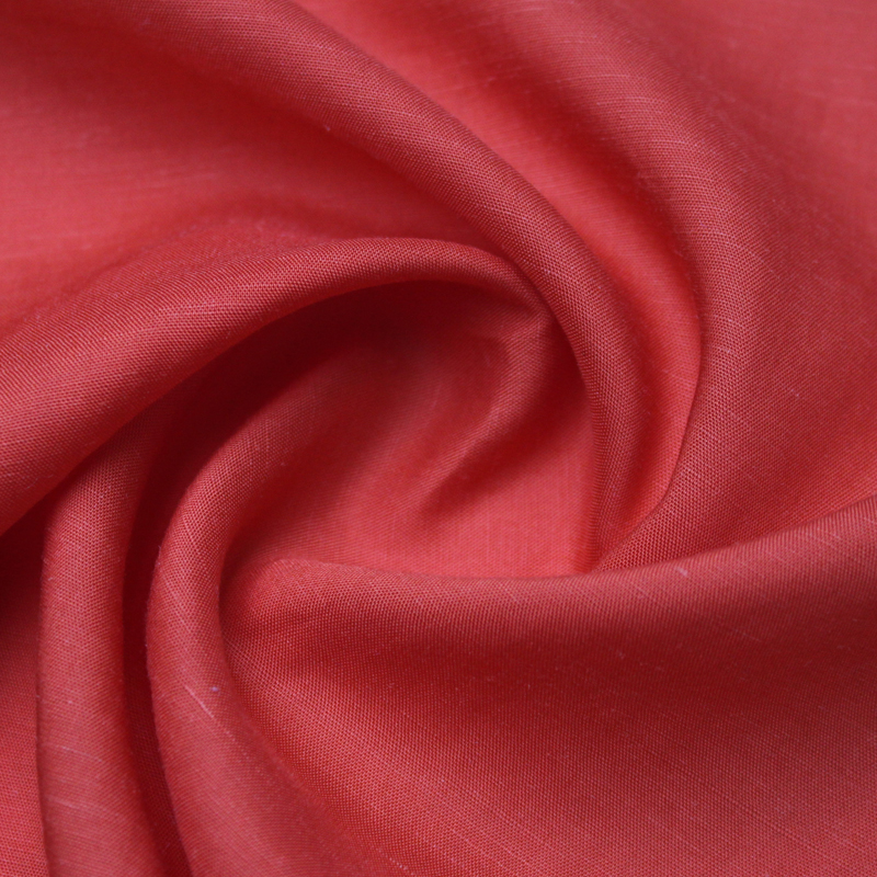 Оптовая продажа, текстильный процесс, мягкая Lyocell льняная однотонная Поплиновая ткань для весны и лета, платье, юбка, рубашка, Европейский Лен