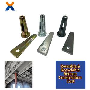 Fixations en acier forgé <span class=keywords><strong>de</strong></span> précision anti-desserrage, composants fiables, goupille <span class=keywords><strong>de</strong></span> blocage pour coffrage en béton - Product Image 1