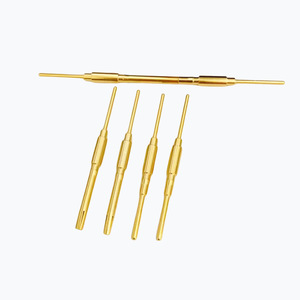 Conductive Probe 1.6mm Slotted Male And Female Pins Gold Plated PCB Mount High Conductivity Extended Copper Pins - Product Image 3