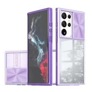 Coque pour Samsung Galaxy S25 S23 Plus Ultra S24, style technologique, coque rigide avec fenêtre coulissante pour objectif, transparente en acrylique - Product Image 6