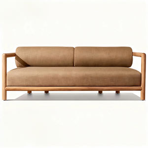 2025 Gartenmöbel Set Esstisch Sonnenbaden Villa Balin esisches Sofa Naturholz Naturholz Outdoor Teak Sofa Set - Product Image 3