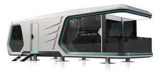 Casa prefabricada Cápsula espacial Cama Cabina de hotel Modular Dirigible Cápsula espacial Casa con cocina - Product Image 4