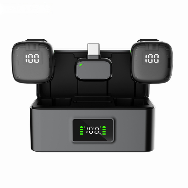Factory Wholesale MIC3 Wireless Lavalier Microphone 2.4G AI Noise Reduction Magnetic Mic OEM Custom Logo