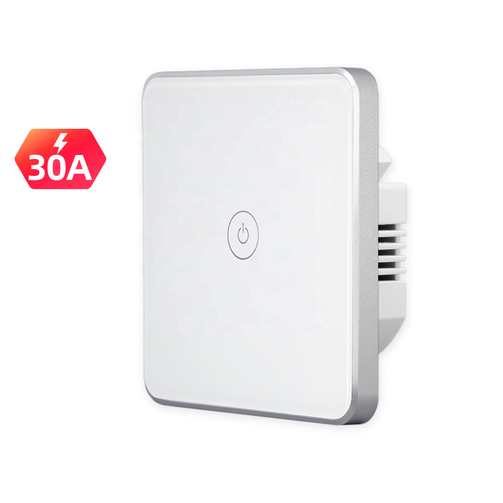 Factory Direct 30A High Power WiFi Smart Boiler Water Heater Touch Switch CE Certified Tuya Smart Life Alexa Google Home