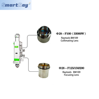 Lentille de collimation de mise au point laser à fibre SmartRay D28 F100 pour tête de coupe Raytools BM109