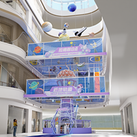 Parc d'escalade en filet de cordes pour aire de jeux verticale, gain de place, personnalisé, haute densité, pour la décoration des centres commerciaux