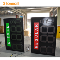 Papan Harga Bensin LED Outdoor IP65 yang Dapat Disesuaikan dengan Layar Digital Penunjuk Arah dan Tampilan Harga Minyak Ber-Visibilitas Tinggi