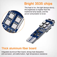 RGB LED T10 W5W Innenbeleuchtung für das Auto T10 RGB Auto-Innenraumbeleuchtung Canbus Positionsleuchte Zusätzliche Signallampe