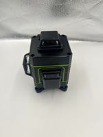 Niveau laser rotatif auto-nivelant 4D à 5 points, faisceau vert, 360 degrés horizontal et vertical, rechargeable Li-Ion, industriel, bricolage, 1 an