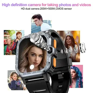 Montre connectée <span class=keywords><strong>LOKMAT</strong></span> <span class=keywords><strong>APPLLP</strong></span> 4 MAX 4G Android 8.1 4+64 Go Écran 2,02 pouces Étanche Appel vidéo Wifi GPS Caméra 5MP - Product Image 3