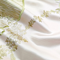 Tissu de rideau, tissu arabe, damassé, jacquard européen avec finition soyeuse, tissu de draperie de luxe pour salon, villa