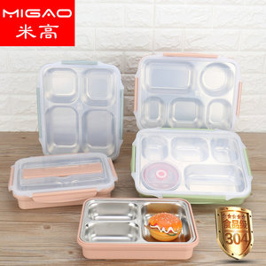 Anna Karenina 304 Stainless Steel <b>Lunch</b> <b>Box</b> 5 Compartment <b>Insulated</b> Bento <b>Box</b> For Students And Adults With Lid - Product Image 5