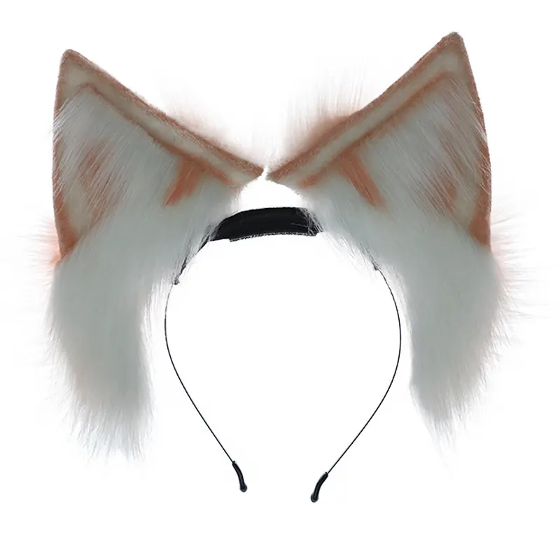 Accesorios para el cabello de felpa recargables Comic-Con simulación en movimiento orejas de zorro tocado orejas extraíbles diadema bestia