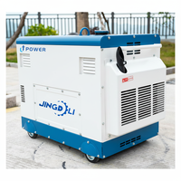 Mini Générateur Diesel Silencieux Triphasé 5 kVA Démarrage Automatique Démarrage à Distance ATS 1800 tr/min pour Usage Domestique, Secours, Portable, Économe en Carburant