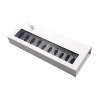 Boîte d'emballage pour faux ongles, personnalisée en usine en Chine, vide, à fermeture magnétique, en carton rigide recyclable, avec gaufrage et pelliculage mat